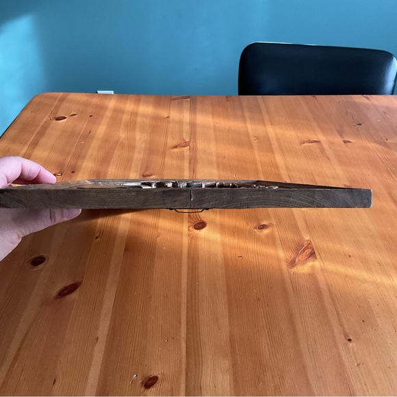 VINTAGE EINAR JOHANSEN WOOD CARVED MIRROR 1976 BUTTERFLY DAFFODIL BLUEBELLS - Picture 11 of 16